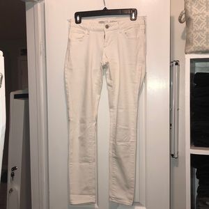 Low rise White jeans